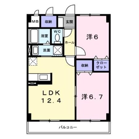 アルカンシエルの物件間取画像